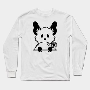 Flower Degu Long Sleeve T-Shirt